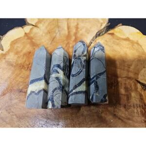 Natural Dragon Septarian Geode Quartz Cluster Crystal Point Healing 1lbs 4 pcs